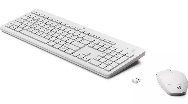 Zestaw klawiatura i mysz HP 230 białe
